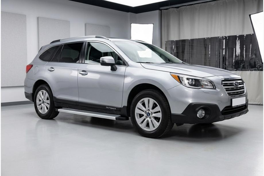 Subaru Outback 2014-2019 Pedane Laterali Maya V2 (2 pz, Alluminio) Image