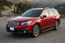 Subaru Outback 2014-2019 Pedane Laterali Maya Red (2 pz, Alluminio) foto 1