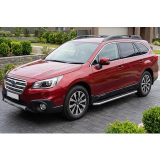 Pedane Laterali Maydos V1 (2 pz, Alluminio) Subaru Outback 2014-2019 foto 1