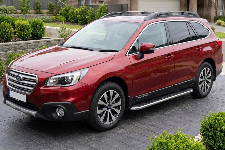 Subaru Outback 2014-2019 Pedane Laterali Maydos V1 (2 pz, Alluminio) Image