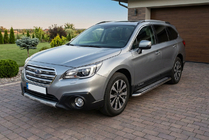 Subaru Outback 2014-2019 Pedane Laterali Maydos V2 (2 pz, Alluminio) foto 1