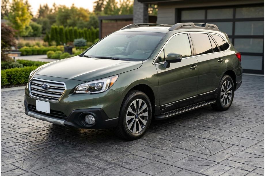 Subaru Outback 2014-2019 Pedane Laterali Allmond Black (2 pz, Alluminio) Image