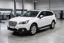 Subaru Outback 2014-2019 Pedane laterali Allmond Grey (2 pz, alluminio) foto 1