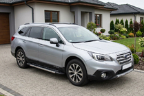 Subaru Outback 2014-2019 Pedane Laterali RedLine (2 pz, Alluminio) foto 1