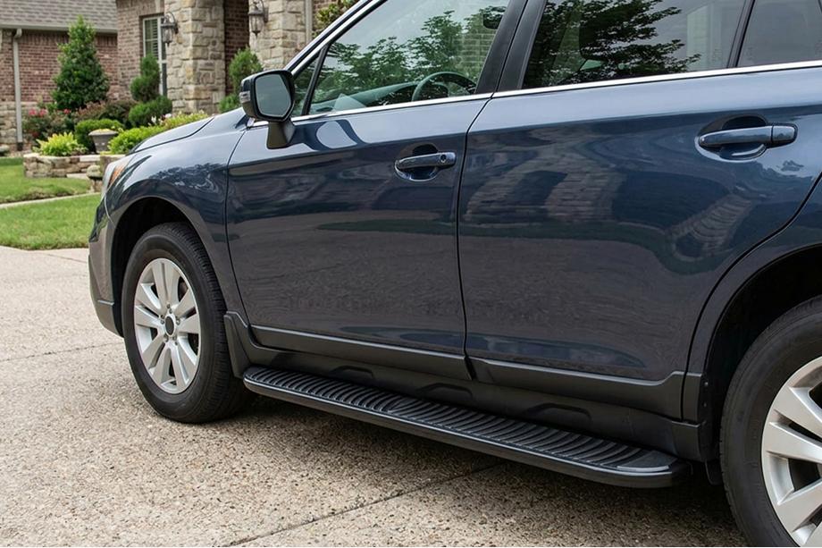 Subaru Outback 2014-2019 Pedane Laterali Tayga Black (2 pz, Alluminio) Image