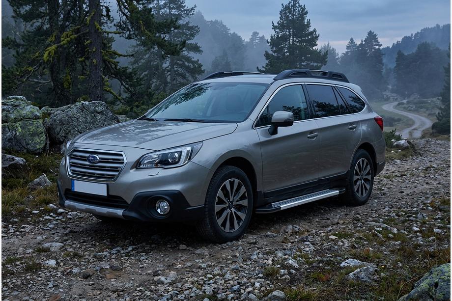 Subaru Outback 2014-2019 Pedane Laterali Vision New Grey (2 pz, Alluminio) Image