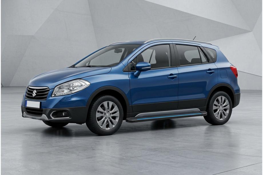 Suzuki SX4 S-Cross 2013-2016 Pedane Laterali Maya Blue (2 pz, Alluminio) Image