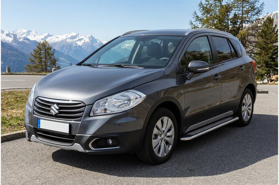 Suzuki SX4 S-Cross 2013-2016 Pedane Laterali Maydos V2 (2 pz, Alluminio e Acciaio Inox) Image