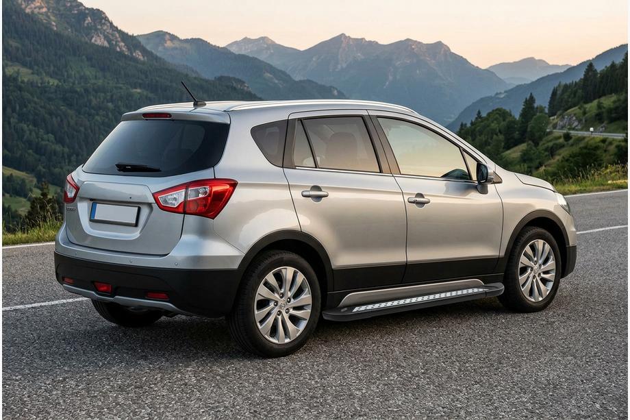 Suzuki SX4 S-Cross 2013-2016 Pedane Laterali Vision New Black (2 pz, Alluminio) Foto 1