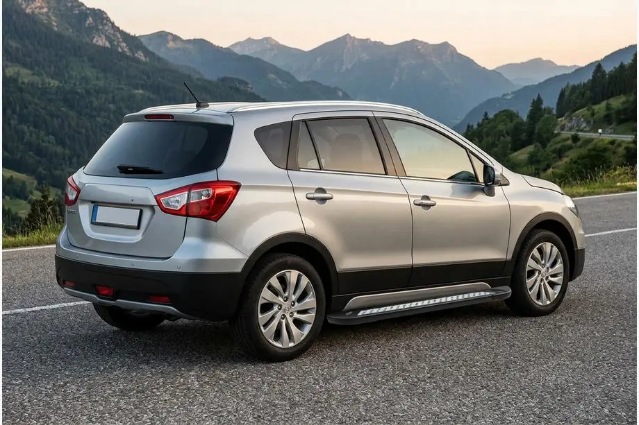 Suzuki SX4 S-Cross 2013-2016 Pedane Laterali Vision New Black (2 pz, Alluminio) Image