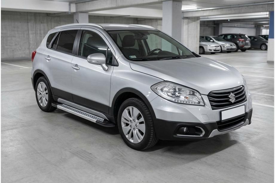 Suzuki SX4 S-Cross 2013-2016 Pedane Laterali Vision New Grey (2 pz, Alluminio) Image