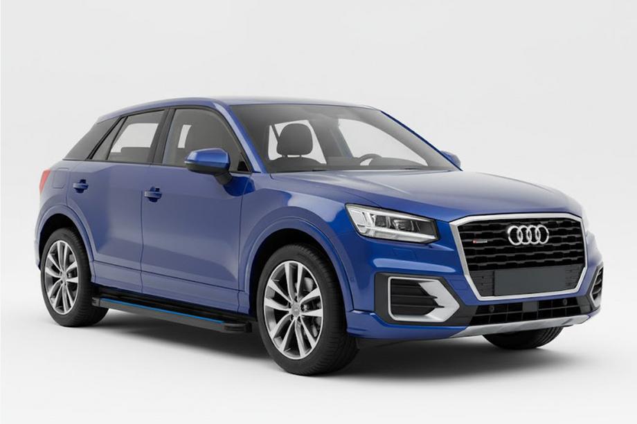 Audi Q2 2016- Pedane Laterali Maya Blue (2 pz, Alluminio) Image