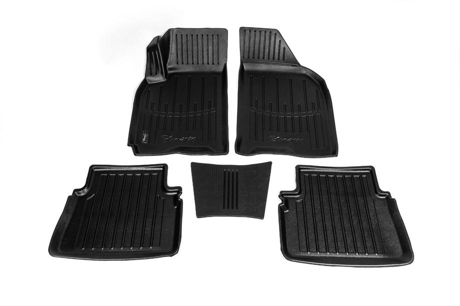 Daewoo Gentra 2013- Tappetini in gomma Stingray 3D (5 pz, poliuretano) Image