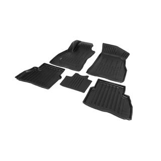 Tappetini in gomma Stingray 3D (5 pz, poliuretano) Fiat Doblo II 2010-2022 foto 2