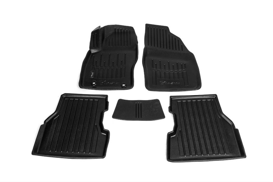 Ford Focus II 2005-2008 Tappetini in gomma Stingray 3D (5 pz, poliuretano) Image