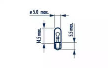Lampadina Spia Narva 17040 W1,2W 24V W2X4,6d foto 2