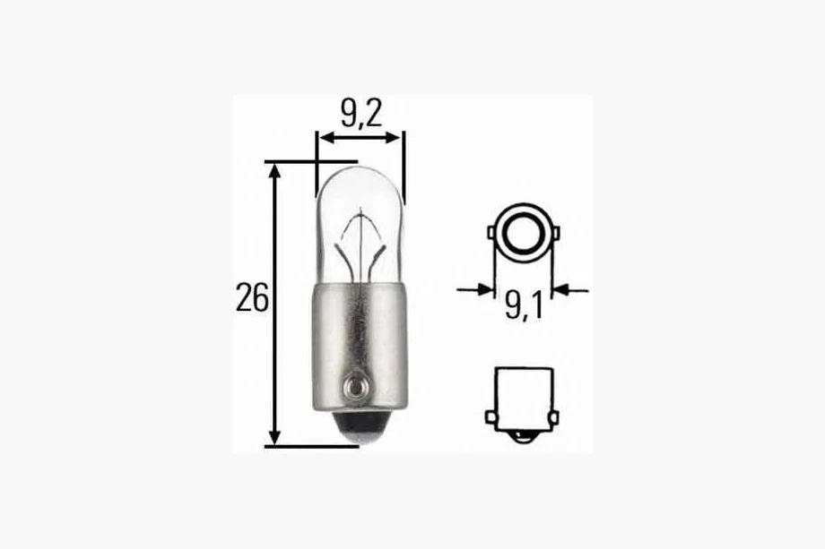 Lampadina Spia Narva 17141 T4W 24V 4W BA9 Foto 2