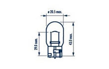 Lampadina spia Narva 17632 W21W 12V 21W W3x16d foto 3