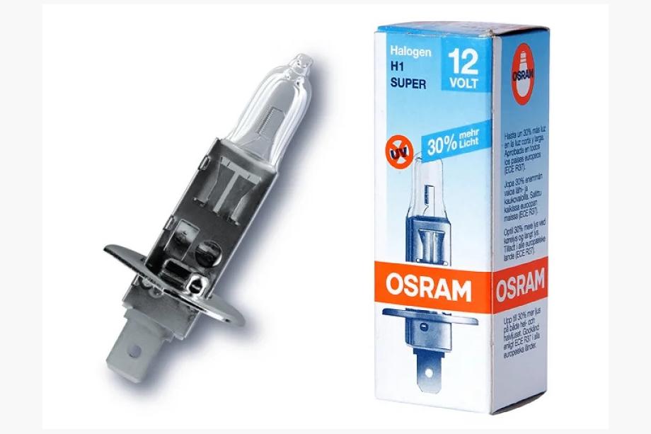 Lampadina faro Osram H1 55W 64150SUP Super +30% Foto 1