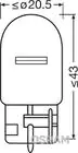 Lampadina di segnalazione Osram 7505 W21W 12V 21W W3x16d (2 pz) foto 2