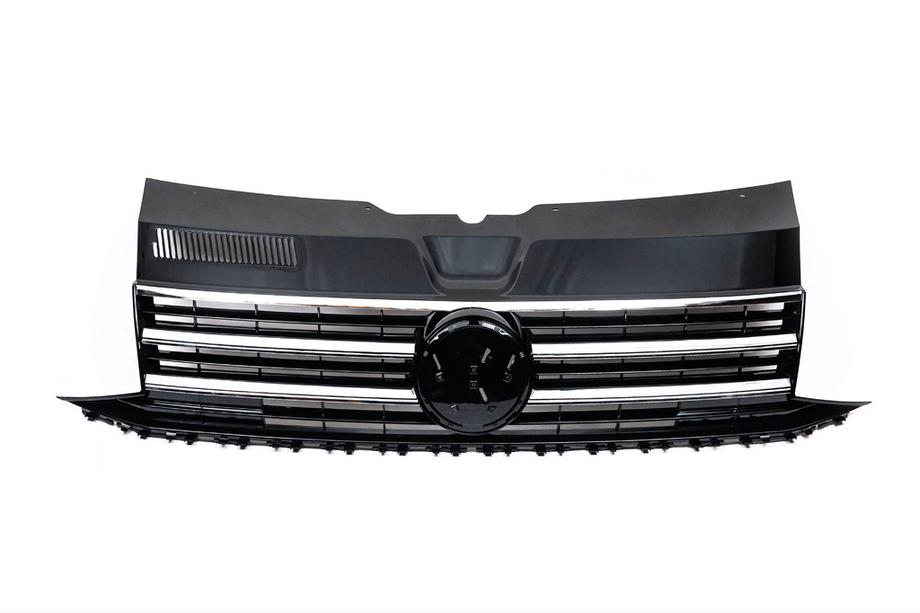 Volkswagen T6 2015-2024 Griglia anteriore con profilo cromato (per emblema) Foto 2