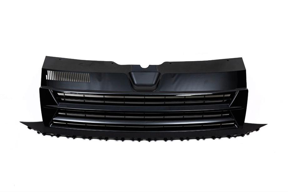 Volkswagen T6 2015-2024 Griglia Anteriore Nero Lucido (senza Emblema) Foto 3
