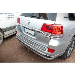 Inserto paraurti posteriore 2016+ (ABS+ acciaio inox) Toyota Land Cruiser 200 2007-2021 foto 3