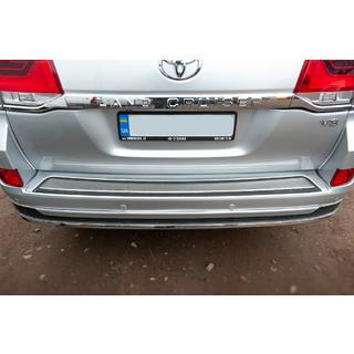 Inserto paraurti posteriore 2016+ (ABS+ acciaio inox) Toyota Land Cruiser 200 2007-2021 foto 4