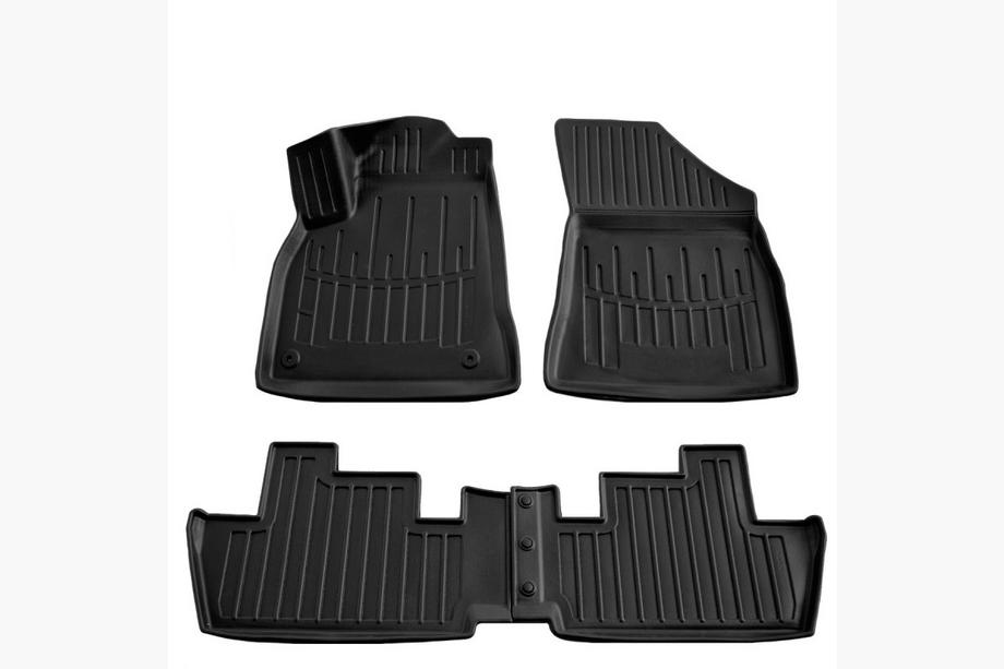 Peugeot 3008 2008-2016 Tappetini in gomma Stingray 3D (4 pz, poliuretano) Image