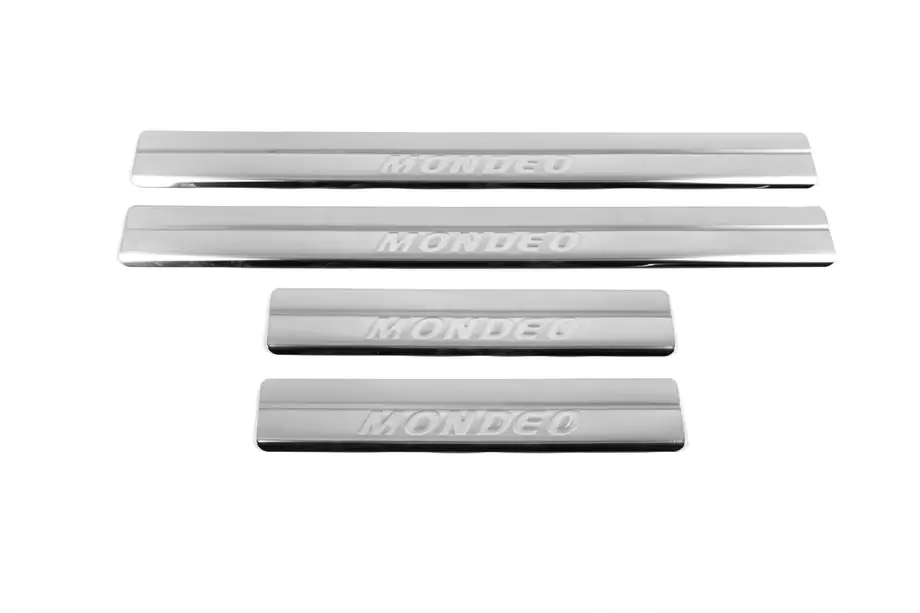 Ford Mondeo 2000-2007 Battitacco OmsaLine (4 pz, acciaio inox) Foto 1