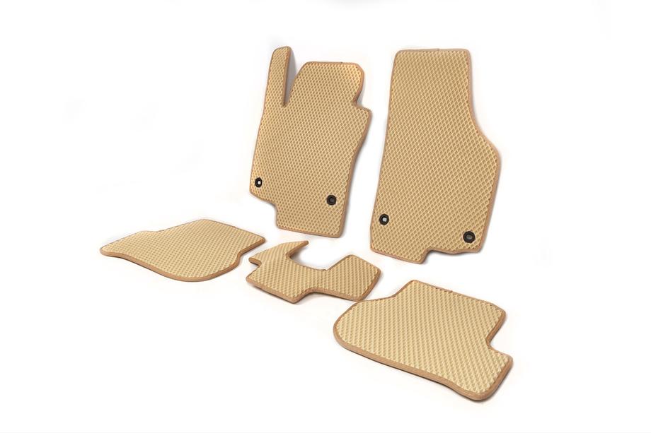 Volkswagen Golf 5 2003-2009 Tappetini EVA (Beige) Foto 2