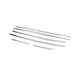 Cornici finestrini acciaio inox (6 pz) foto 3