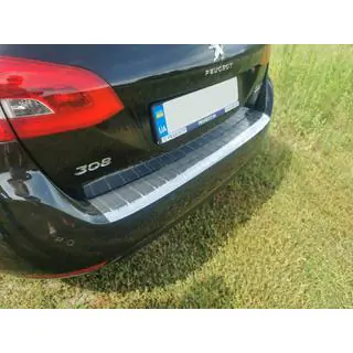 Protezione paraurti posteriore Carmos (SW, acciaio inox) Peugeot 308 2014-2021 foto 1