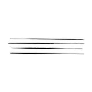 Cornici esterne finestrini acciaio inox (4 pz) foto 3