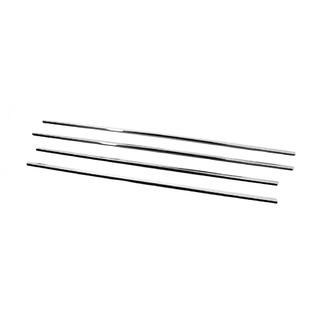 Cornici esterne finestrini acciaio inox (4 pz) foto 4