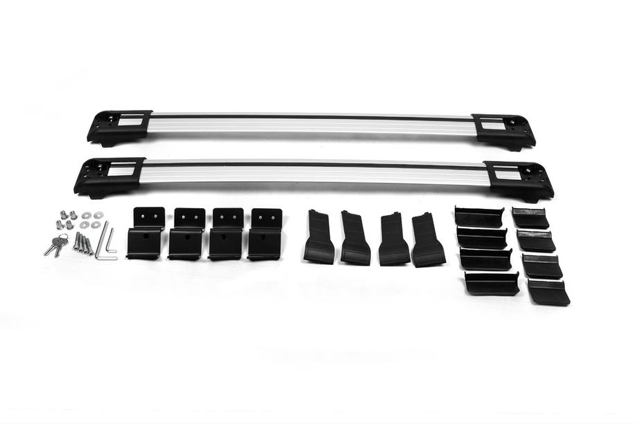Renault Duster 2018-2024 Barre portatutto per mancorrenti con chiave Wingbar V1 (2 pz) Nero Foto 19