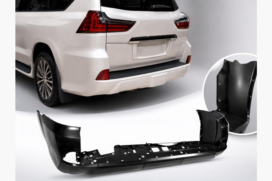 Lexus LX570/450d 2008-2022 Paraurti posteriore (2015-2023, primerizzato per verniciatura) Image