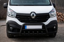Renault Trafic 2015- Parabullbar WT003 Nero Acciaio Inox foto 2