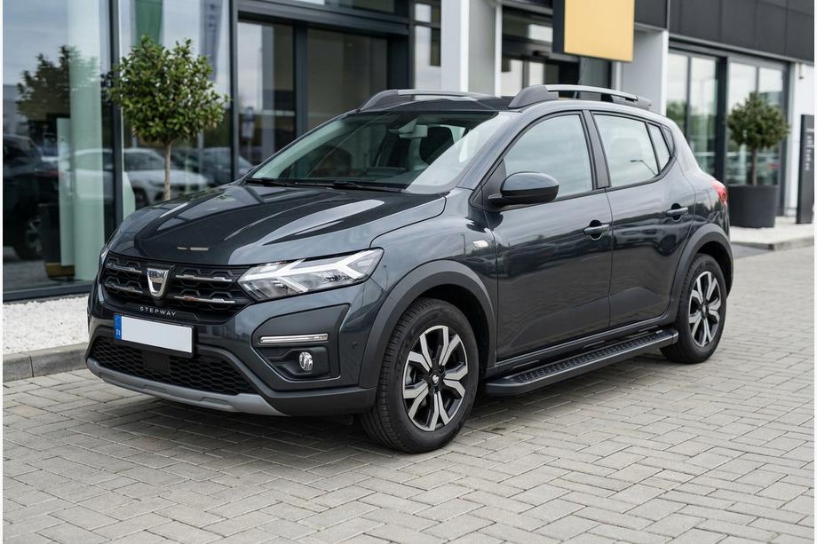 Dacia Sandero 2021- Pedane Laterali Allmond Black (2 pz, Alluminio) Image