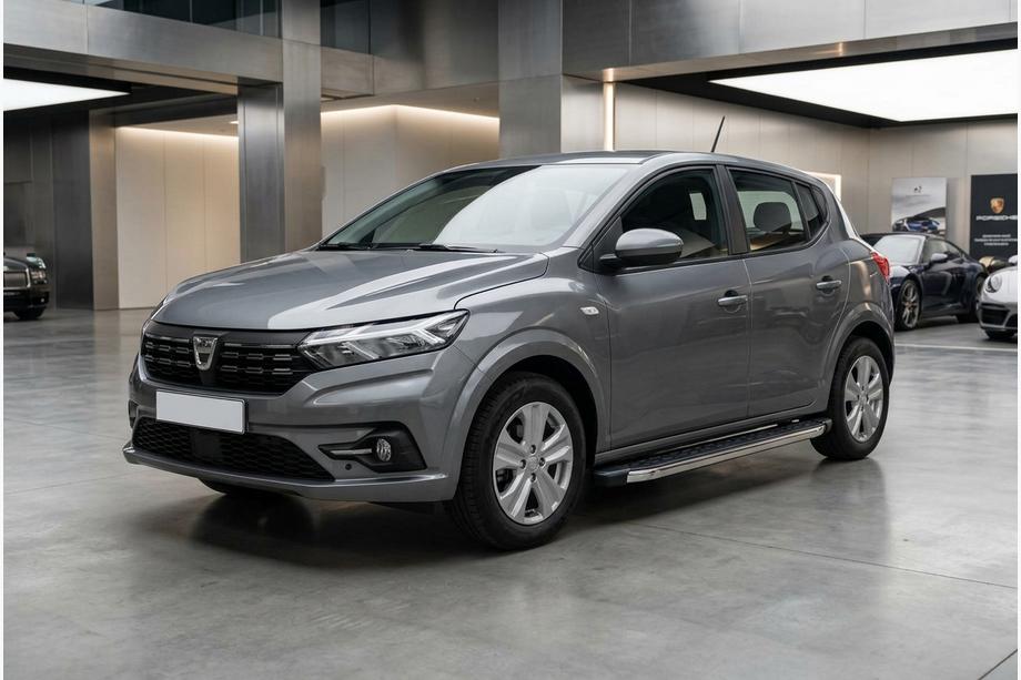 Dacia Sandero 2021- Pedane Laterali BlackLine (2 pz, Alluminio) Image