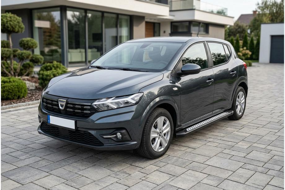 Dacia Sandero 2021- Pedane Laterali Vision New Black (2 pz, Alluminio) Foto 1