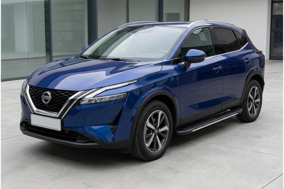 Nissan Qashqai 2021- Pedane laterali Bosphorus Grey (2 pz, alluminio) Foto 1