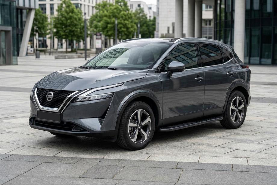 Nissan Qashqai 2021- Pedane Laterali Bosphorus Black (2 pz, Alluminio) Image