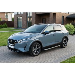 Pedane Laterali BlackLine (2 pz, Alluminio) Nissan Qashqai 2021- foto 1
