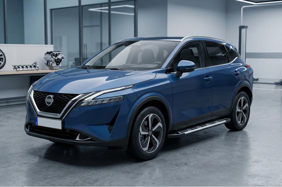 Nissan Qashqai 2021- Pedane Laterali Sunrise (2 pz, Alluminio) Image