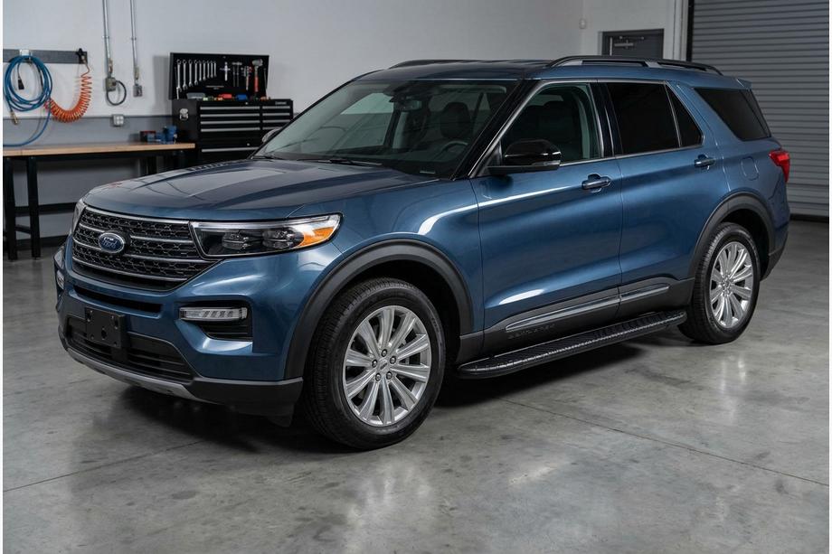 Ford Explorer 2019- Pedane Laterali Bosphorus Black (2 pz, Alluminio) Image