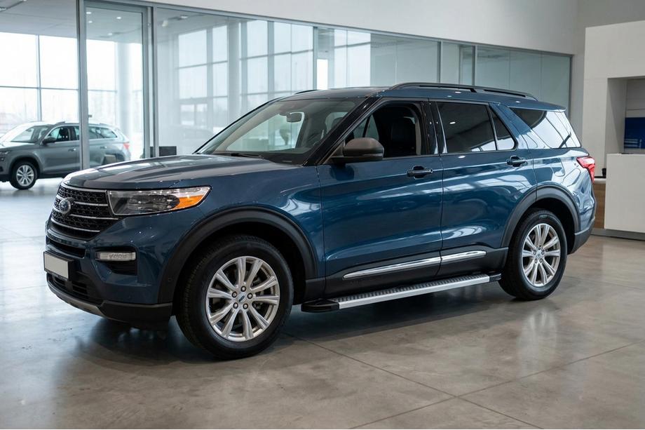Ford Explorer 2019- Pedane Laterali Maya V2 (2 pz, Alluminio) Image