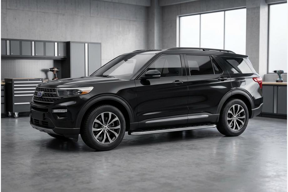Ford Explorer 2019- Pedane Laterali Maydos V1 (2 pz, Alluminio) Image
