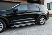 Ford Explorer 2019- Pedane Laterali Rainbow (2 pz, Alluminio) foto 1