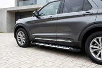 Ford Explorer 2019- Pedane Laterali Line (2 pz, Alluminio) foto 1